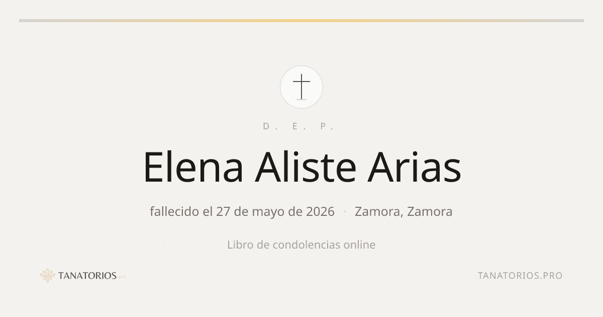 Memorial de Elena Aliste Arias