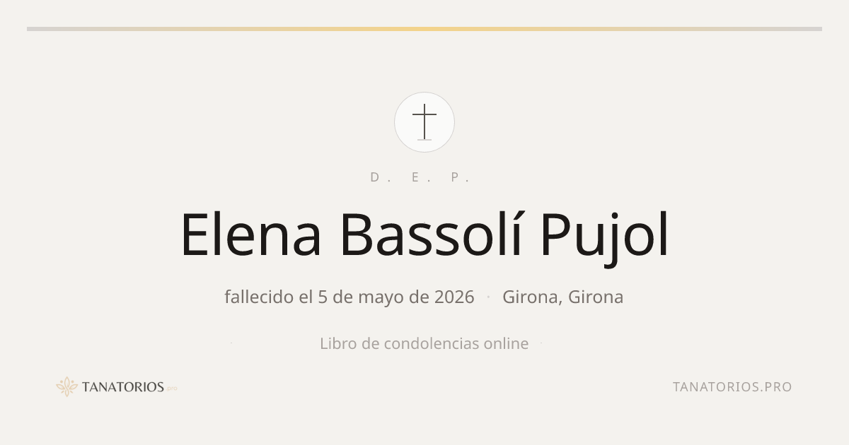 Memorial de Elena Bassolí Pujol