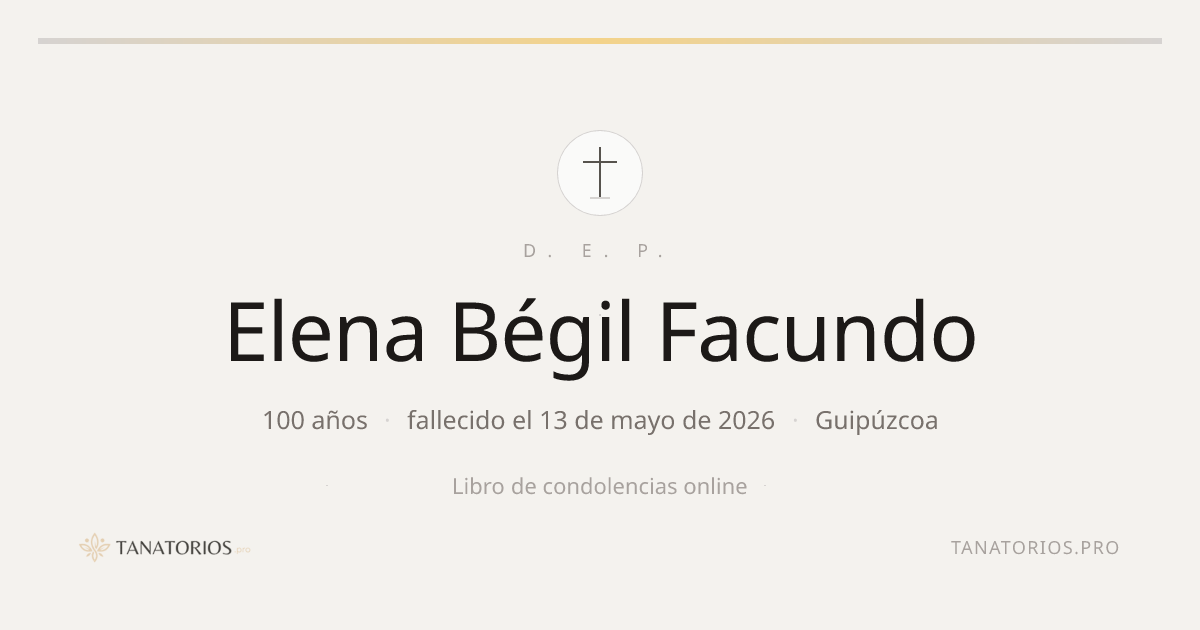 Memorial de Elena Bégil Facundo