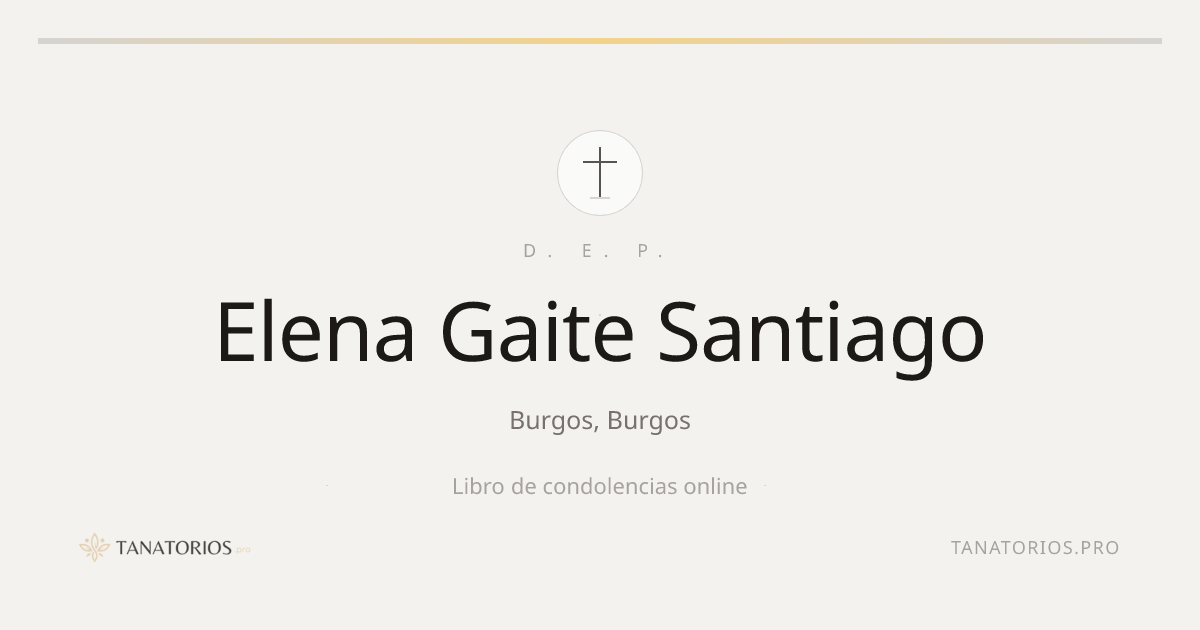 Memorial de Elena Gaite Santiago
