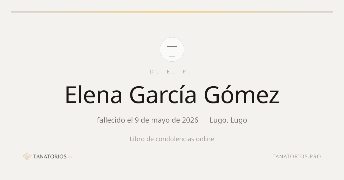 Memorial de Elena García Gómez