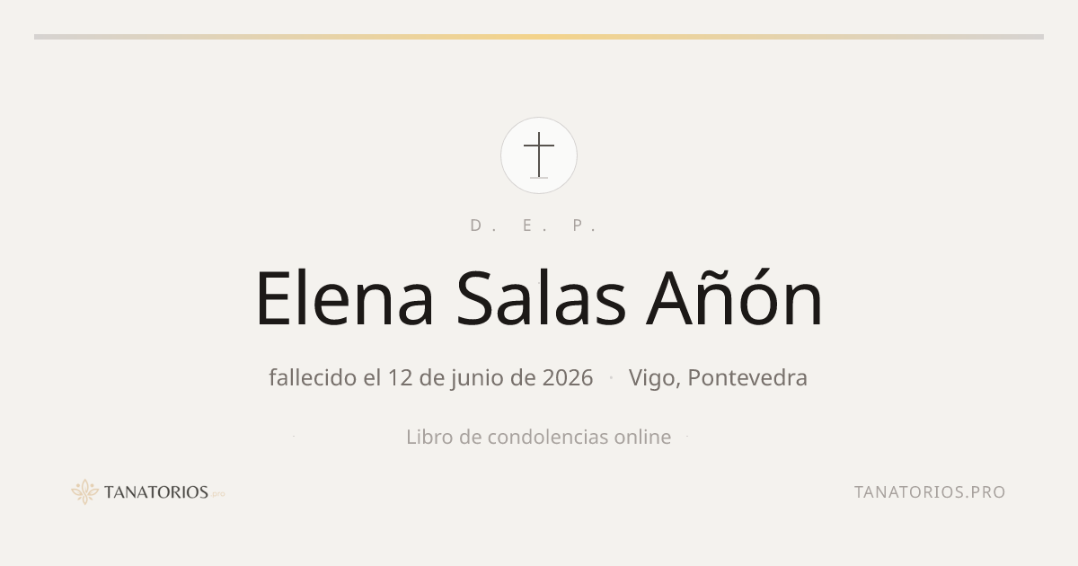 Memorial de Elena Salas Añón
