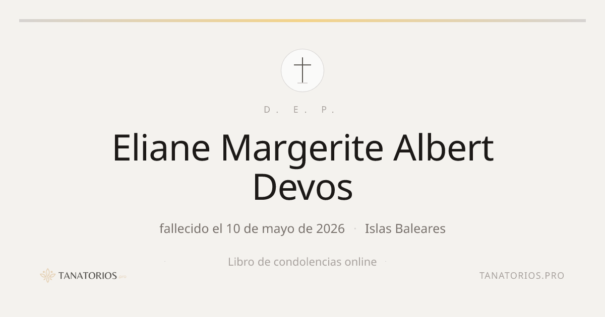 Memorial de Eliane Margerite Albert Devos