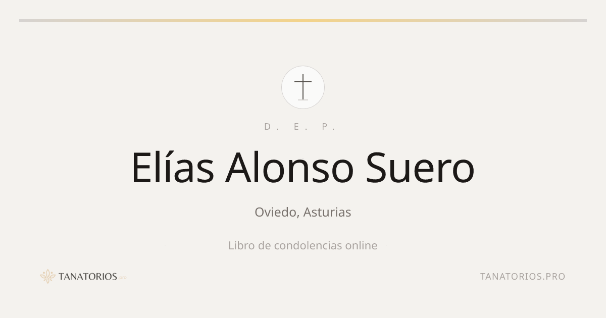Memorial de Elías Alonso Suero