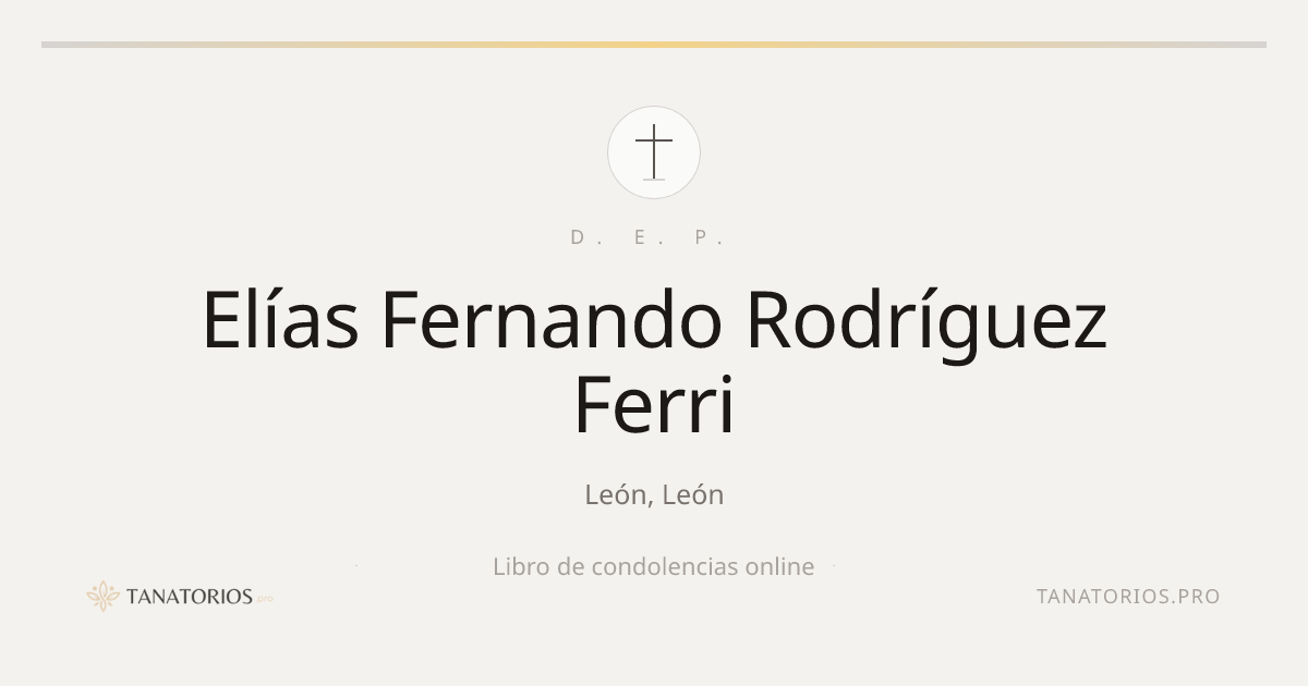 Memorial de Elías Fernando Rodríguez Ferri