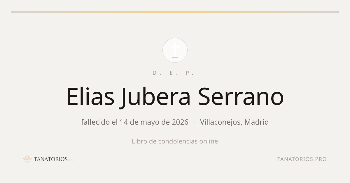 Memorial de Elias Jubera Serrano