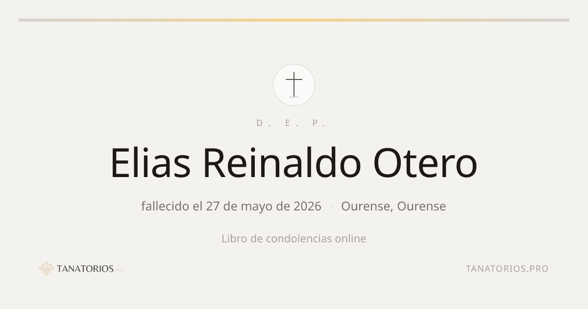 Memorial de Elias Reinaldo Otero