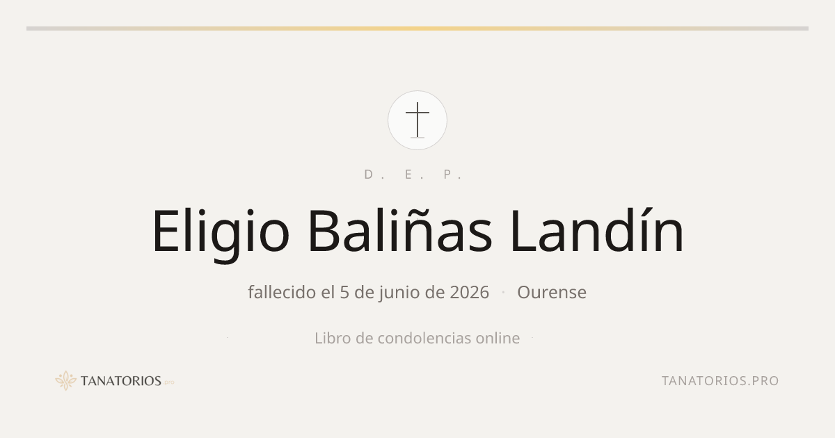 Memorial de Eligio Baliñas Landín