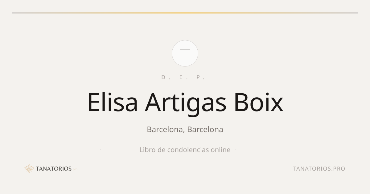 Memorial de Elisa Artigas Boix