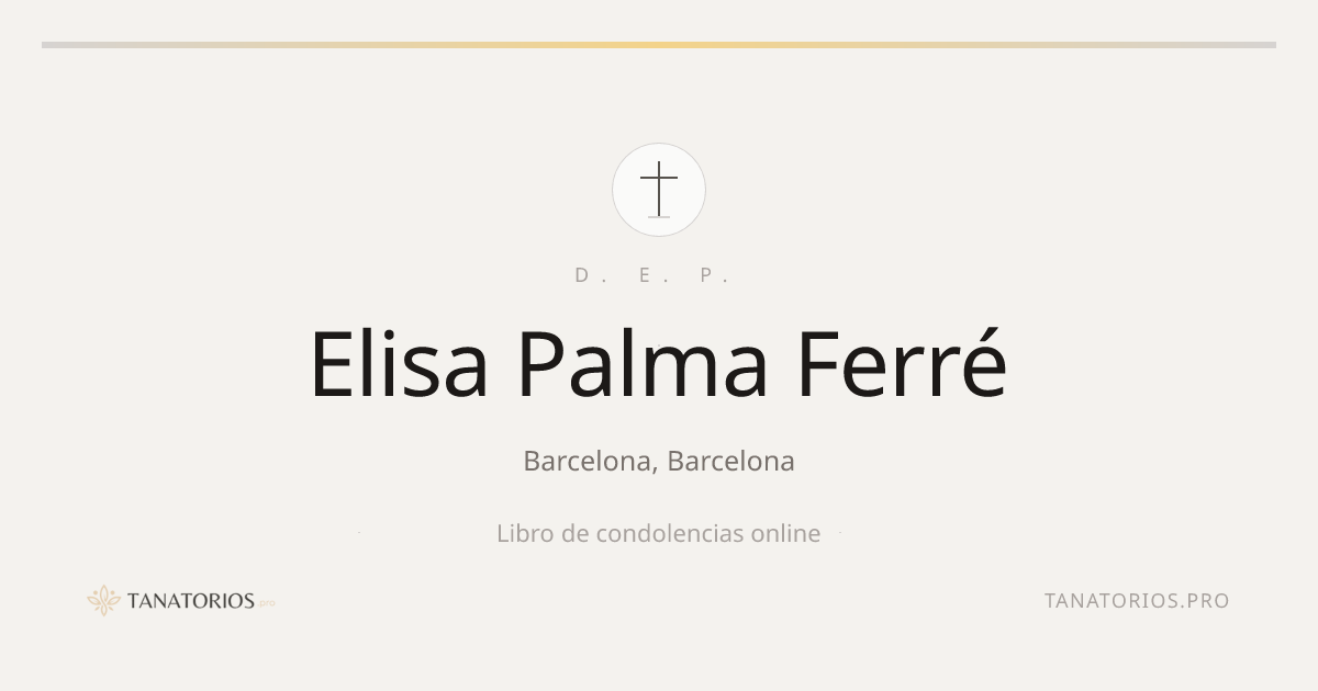 Memorial de Elisa Palma Ferré