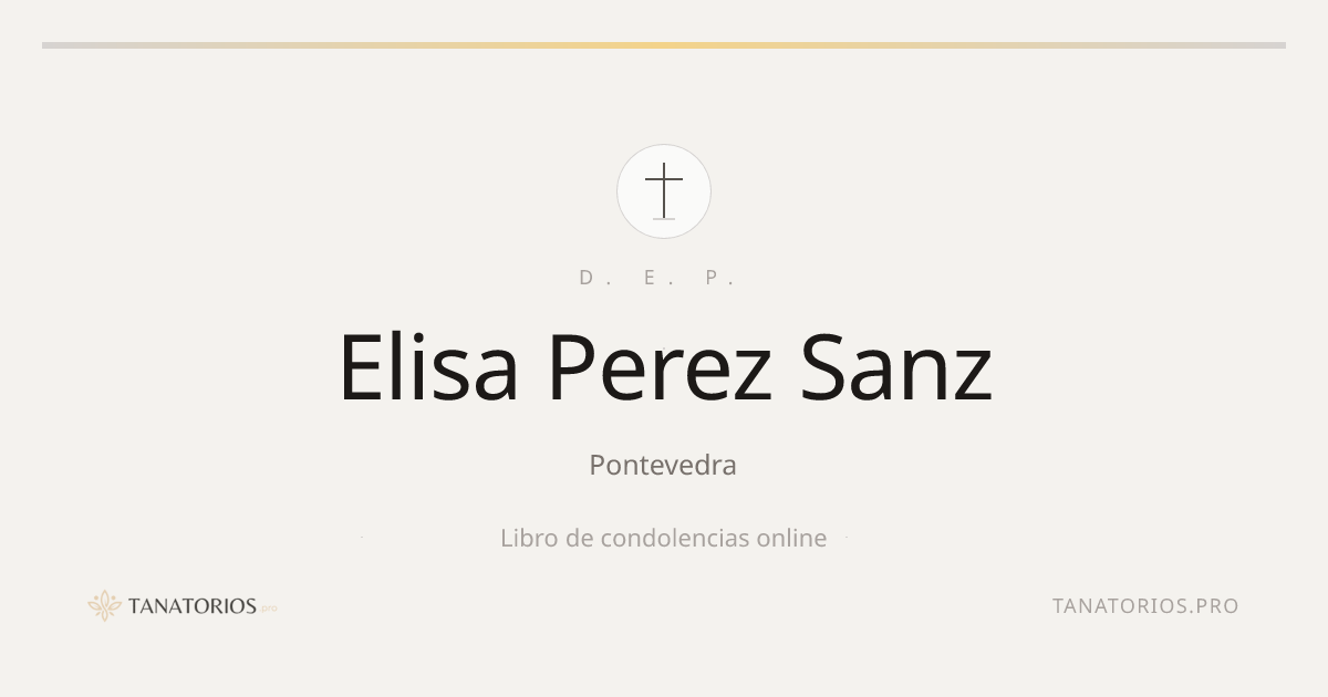 Memorial de Elisa Perez Sanz