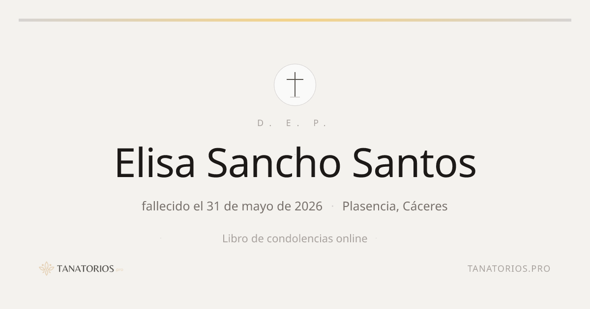 Memorial de Elisa Sancho Santos