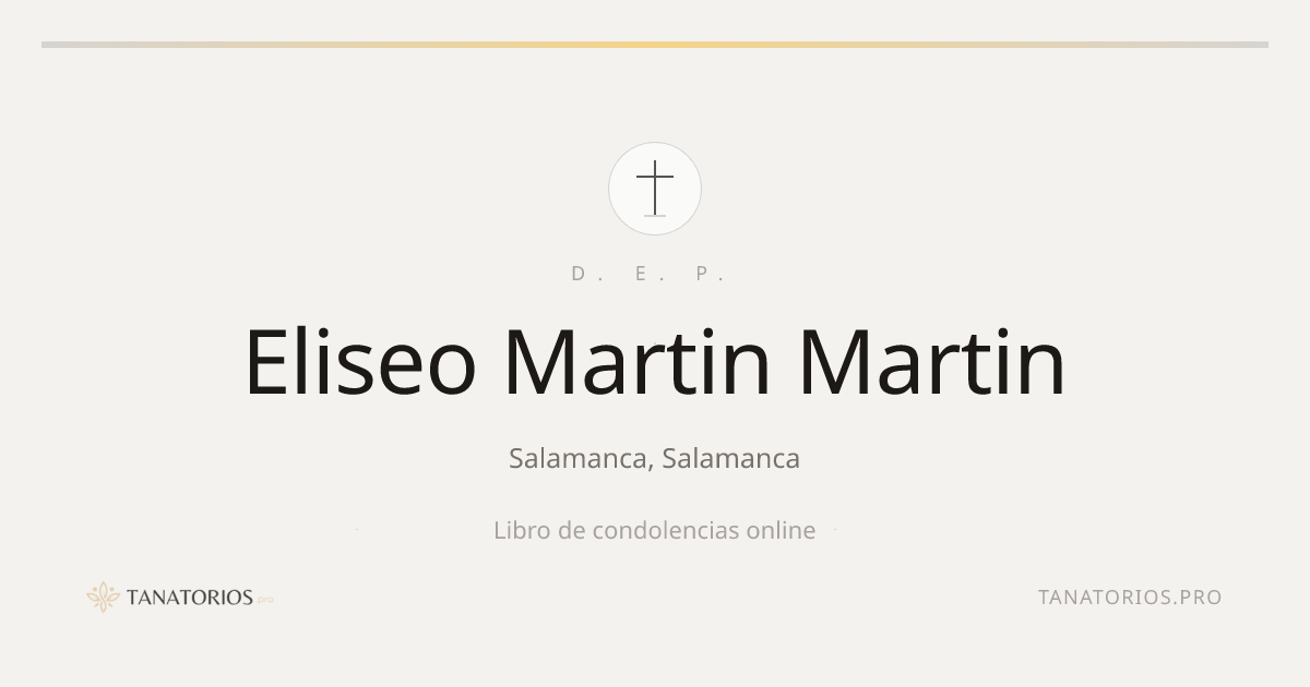 Memorial de Eliseo Martin Martin