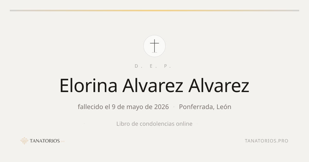 Memorial de Elorina Alvarez Alvarez