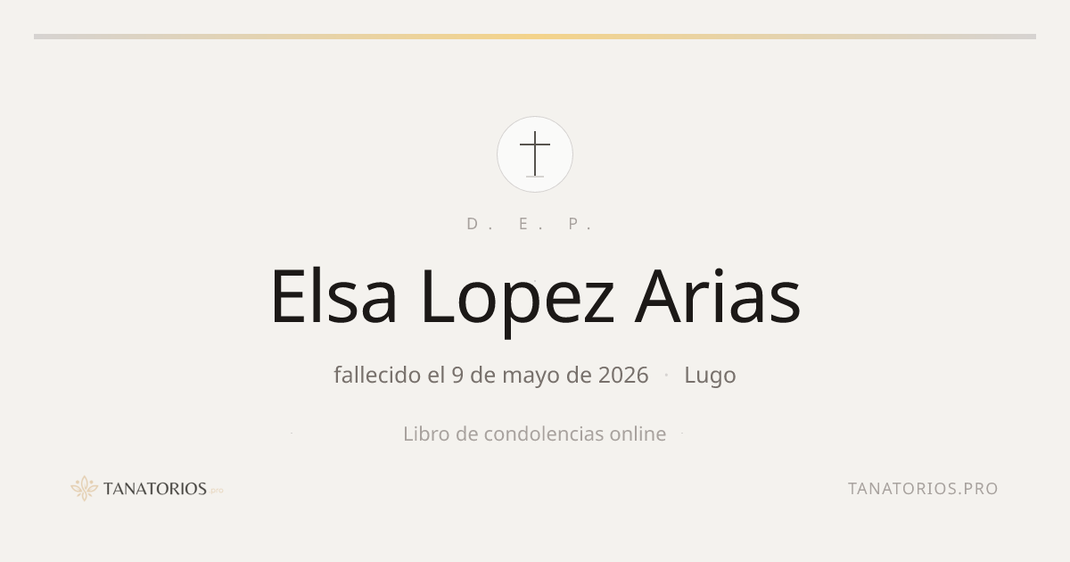 Memorial de Elsa Lopez Arias