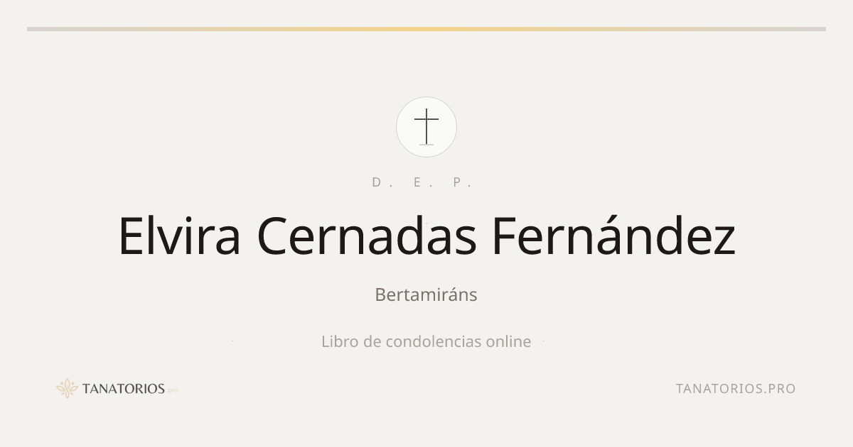 Memorial de Elvira Cernadas Fernández