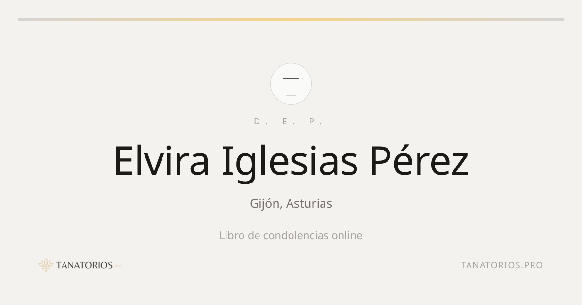 Memorial de Elvira Iglesias Pérez