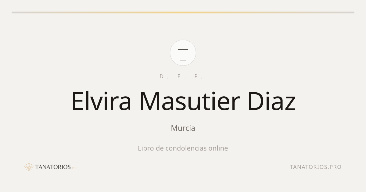Memorial de Elvira Masutier Diaz