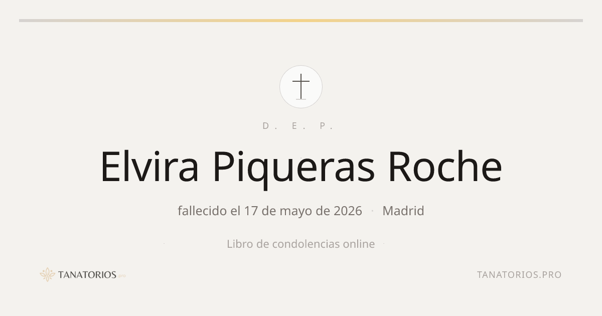 Memorial de Elvira Piqueras Roche