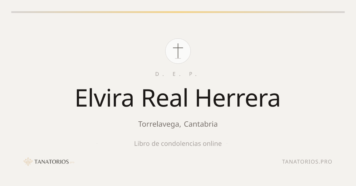 Memorial de Elvira Real Herrera