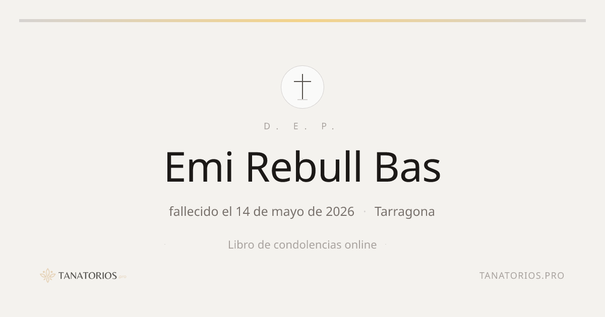 Memorial de Emi Rebull Bas