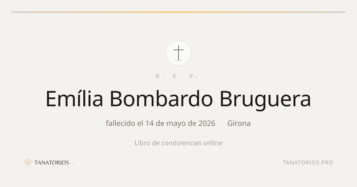 Memorial de Emília Bombardo Bruguera