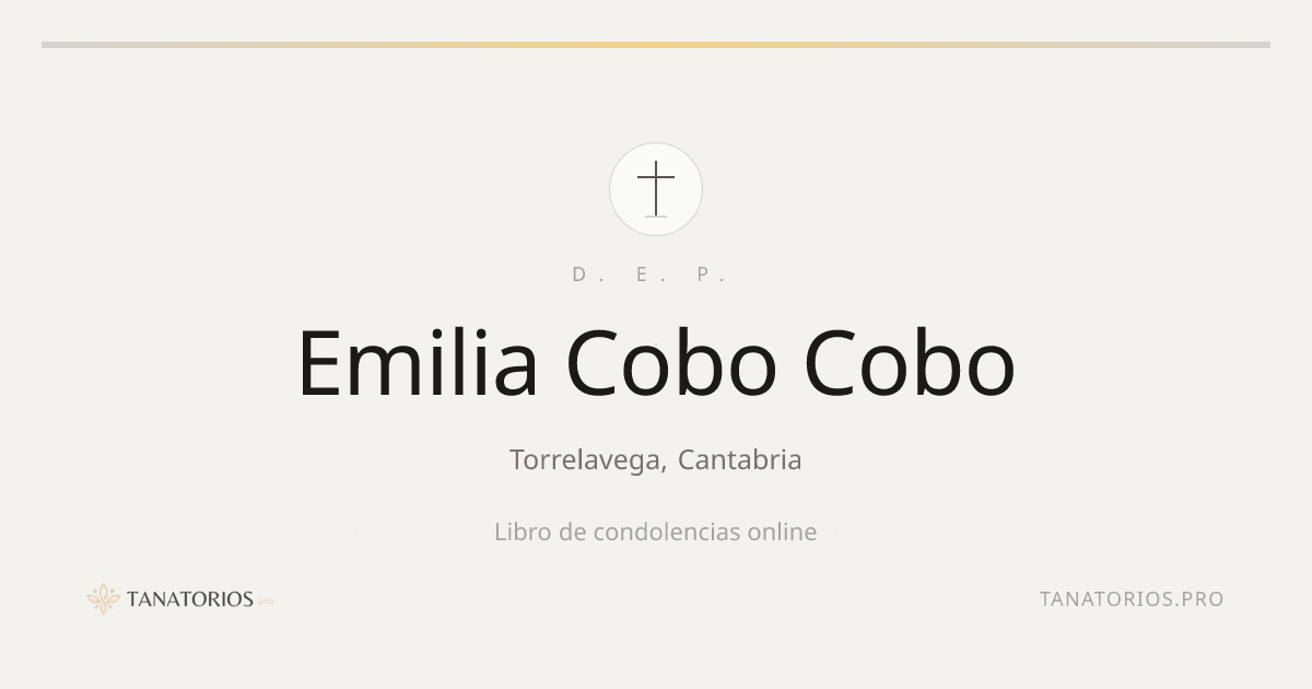 Memorial de Emilia Cobo Cobo