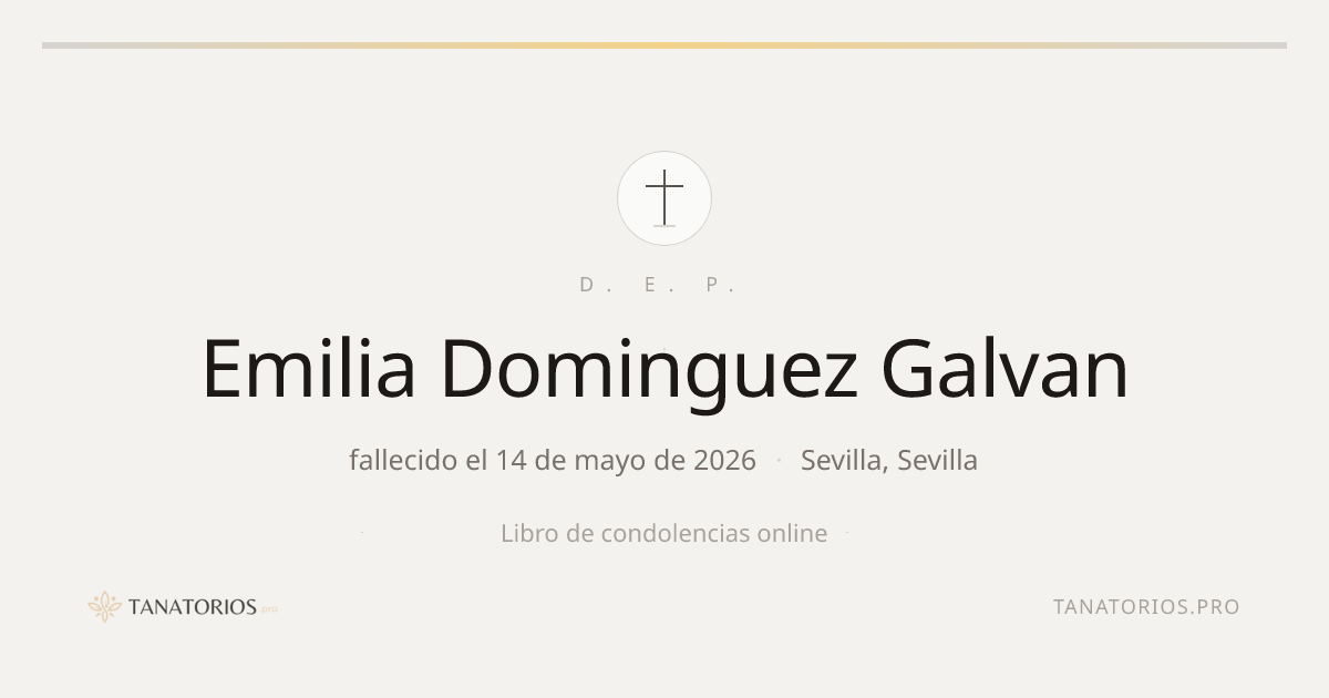 Memorial de Emilia Dominguez Galvan