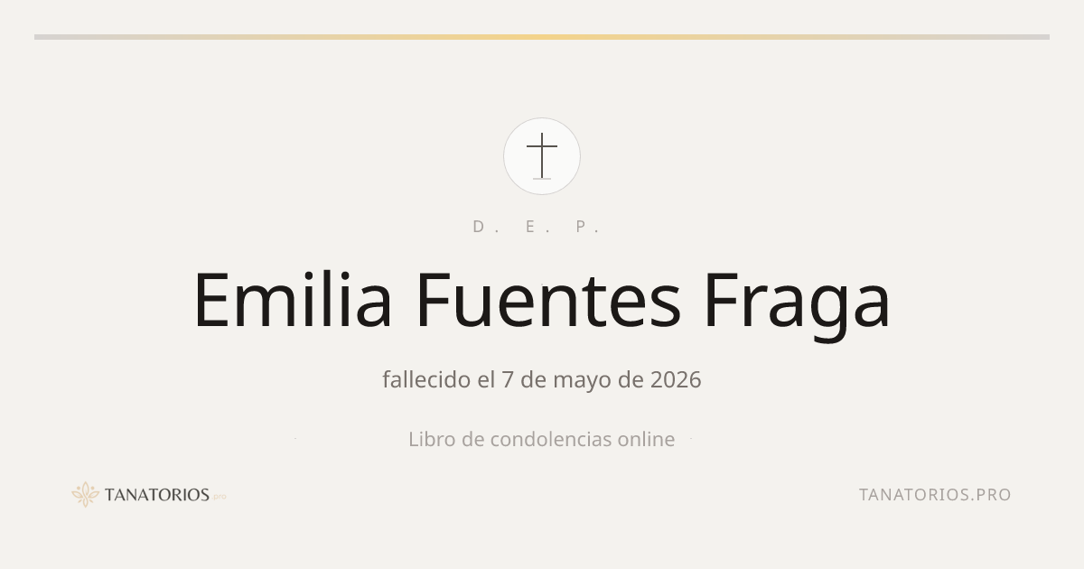 Memorial de Emilia Fuentes Fraga