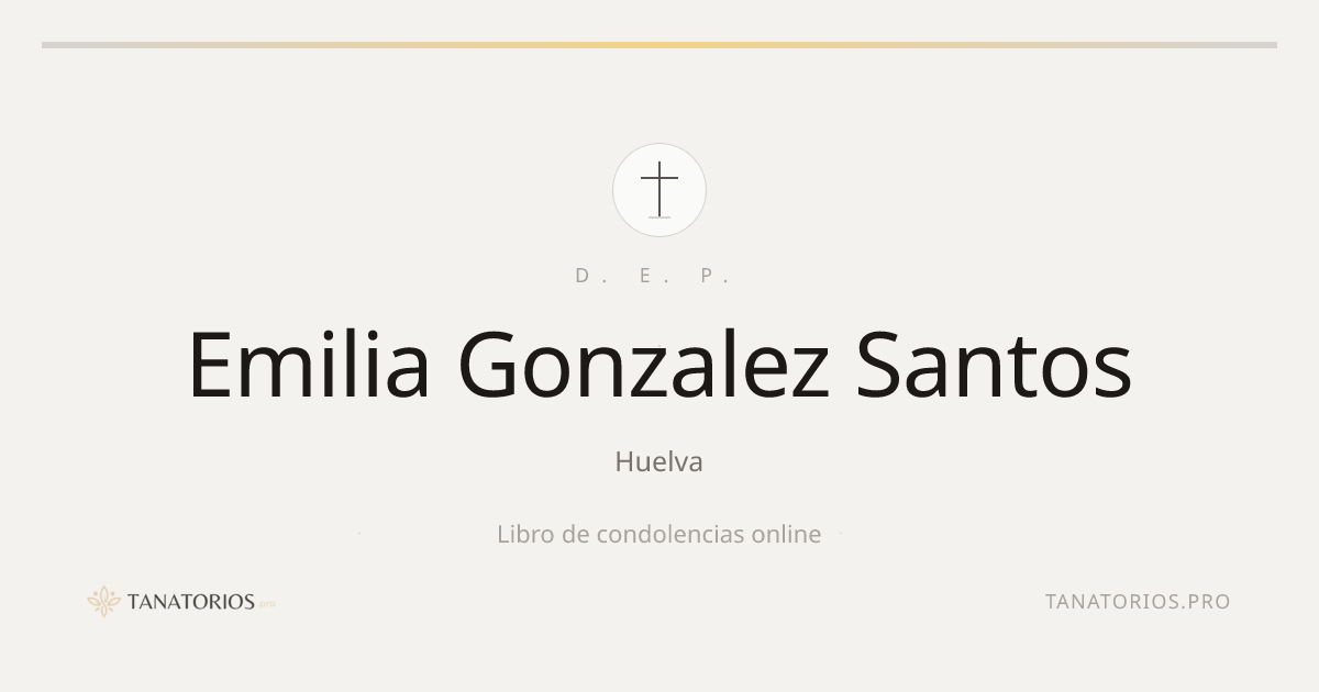 Memorial de Emilia Gonzalez Santos