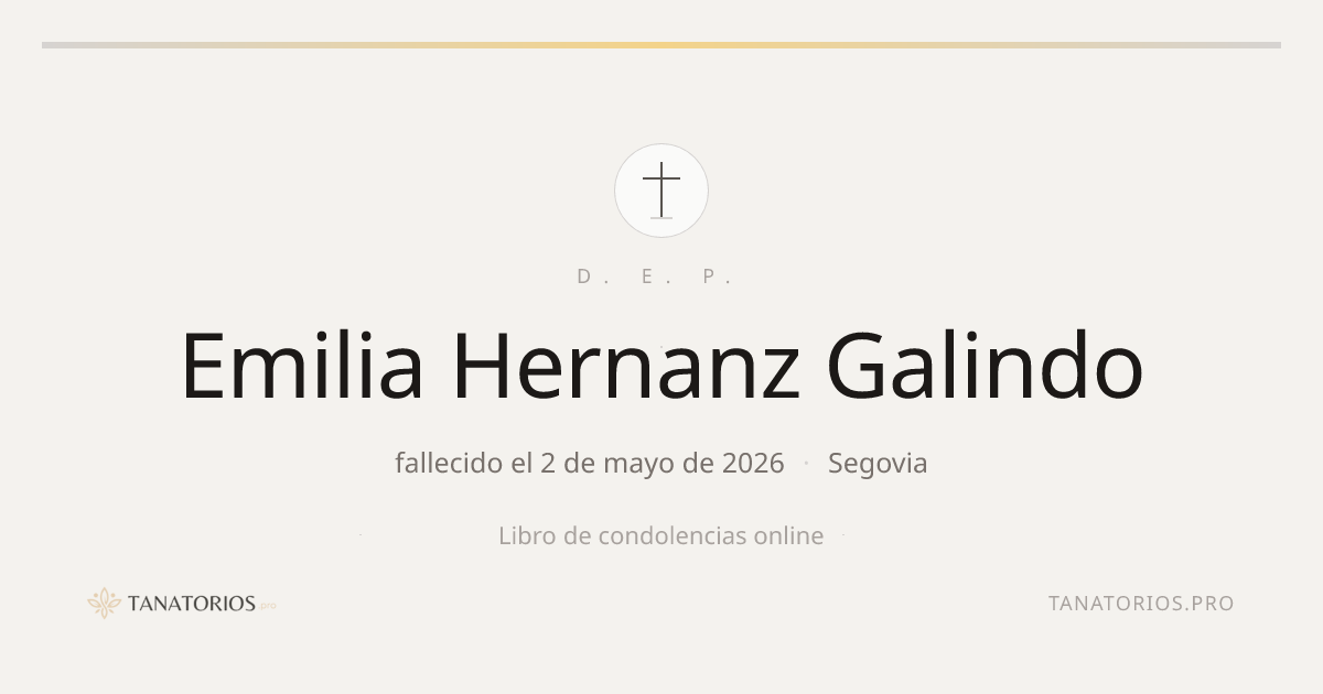 Memorial de Emilia Hernanz Galindo