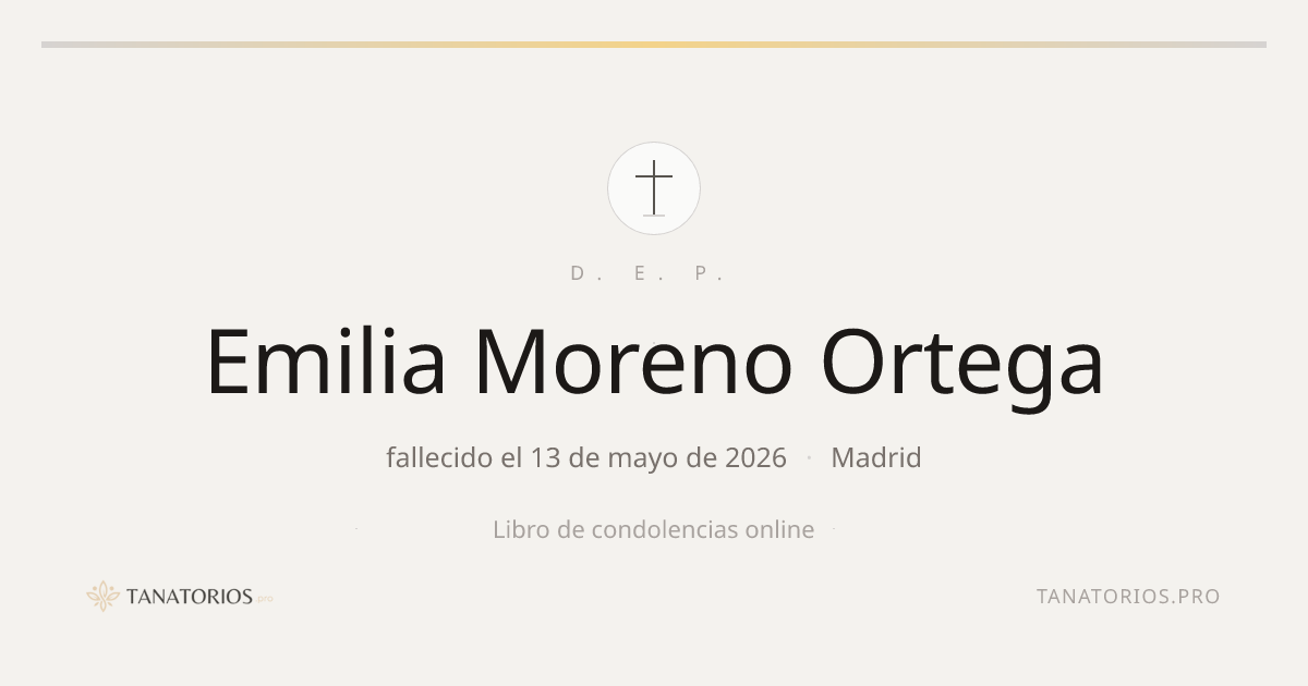 Memorial de Emilia Moreno Ortega