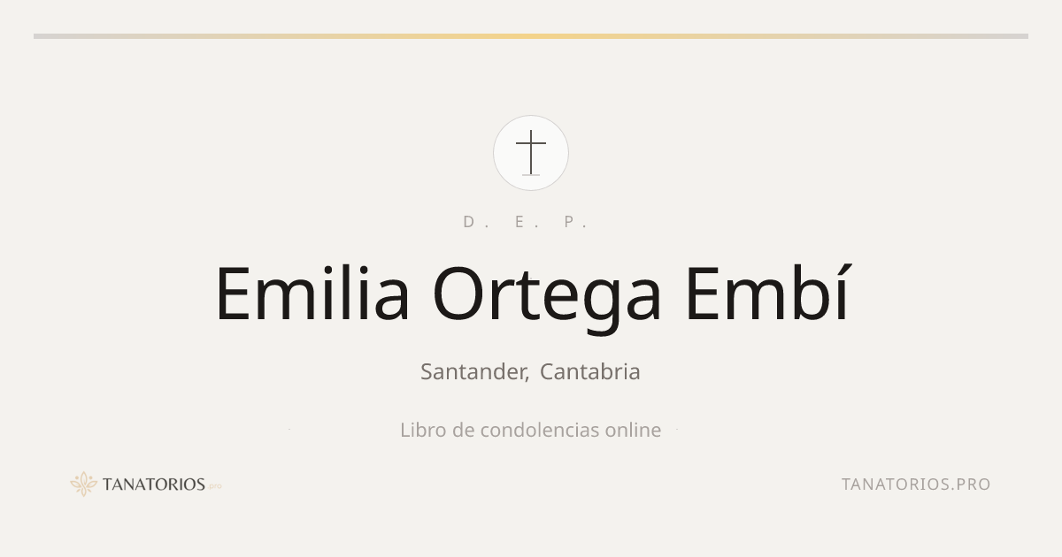 Memorial de Emilia Ortega Embí