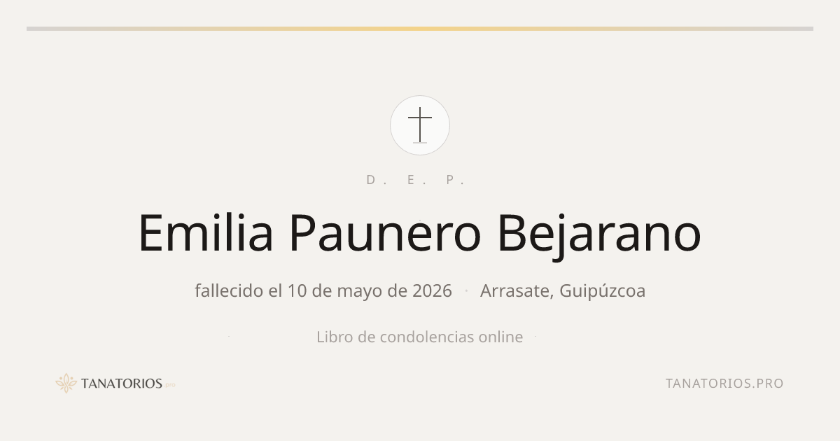 Memorial de Emilia Paunero Bejarano