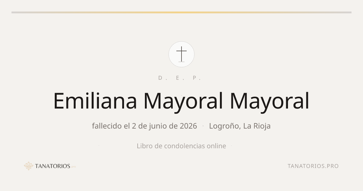 Memorial de Emiliana Mayoral Mayoral