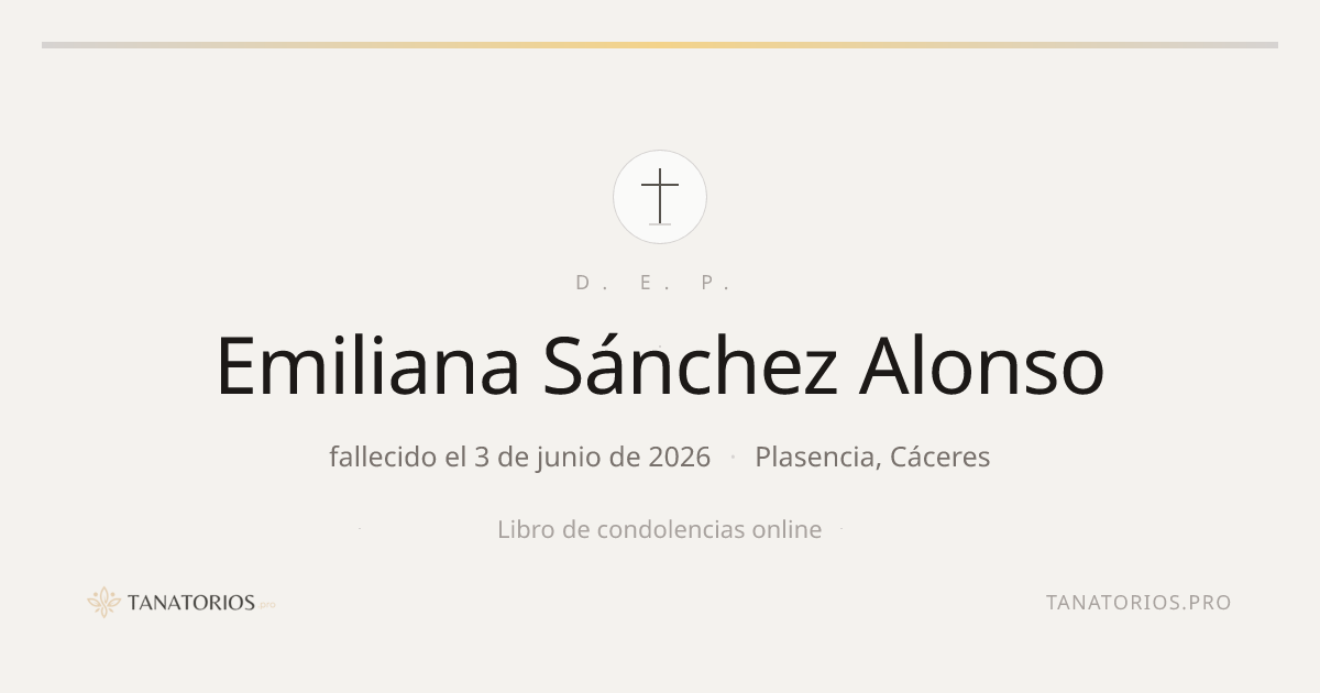 Memorial de Emiliana Sánchez Alonso