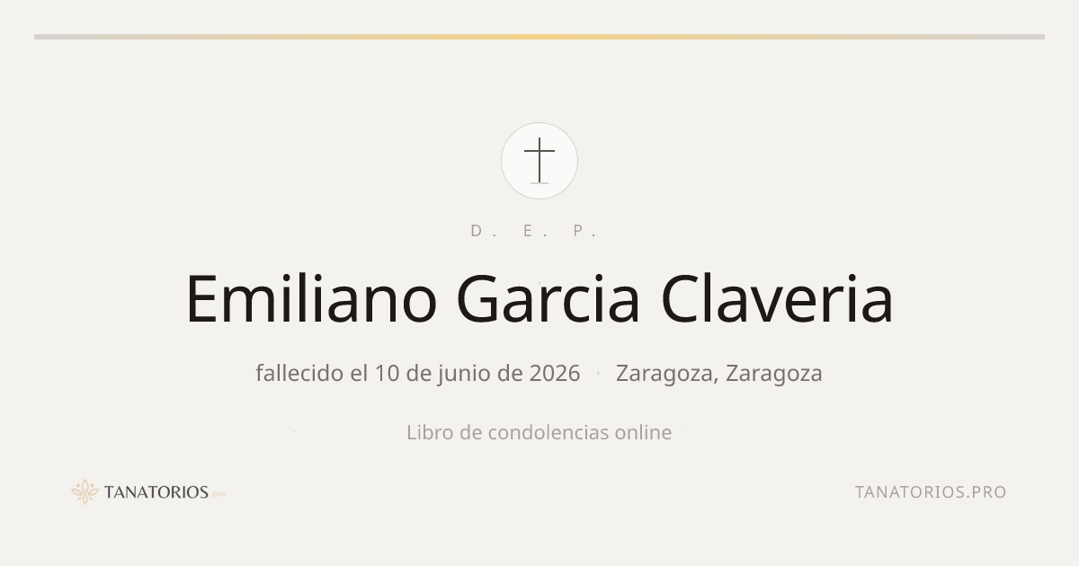 Memorial de Emiliano Garcia Claveria