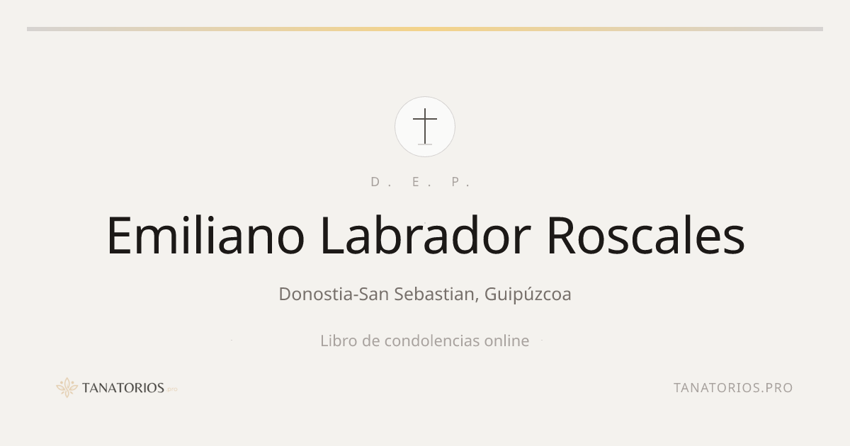 Memorial de Emiliano Labrador Roscales