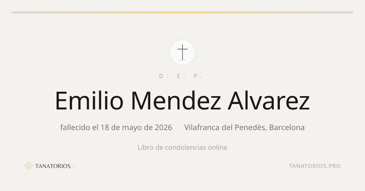 Memorial de Emilio Mendez Alvarez