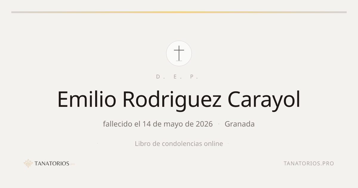 Memorial de Emilio Rodriguez Carayol