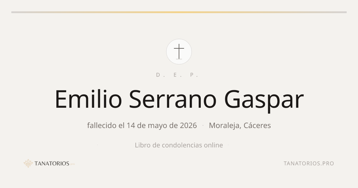 Memorial de Emilio Serrano Gaspar