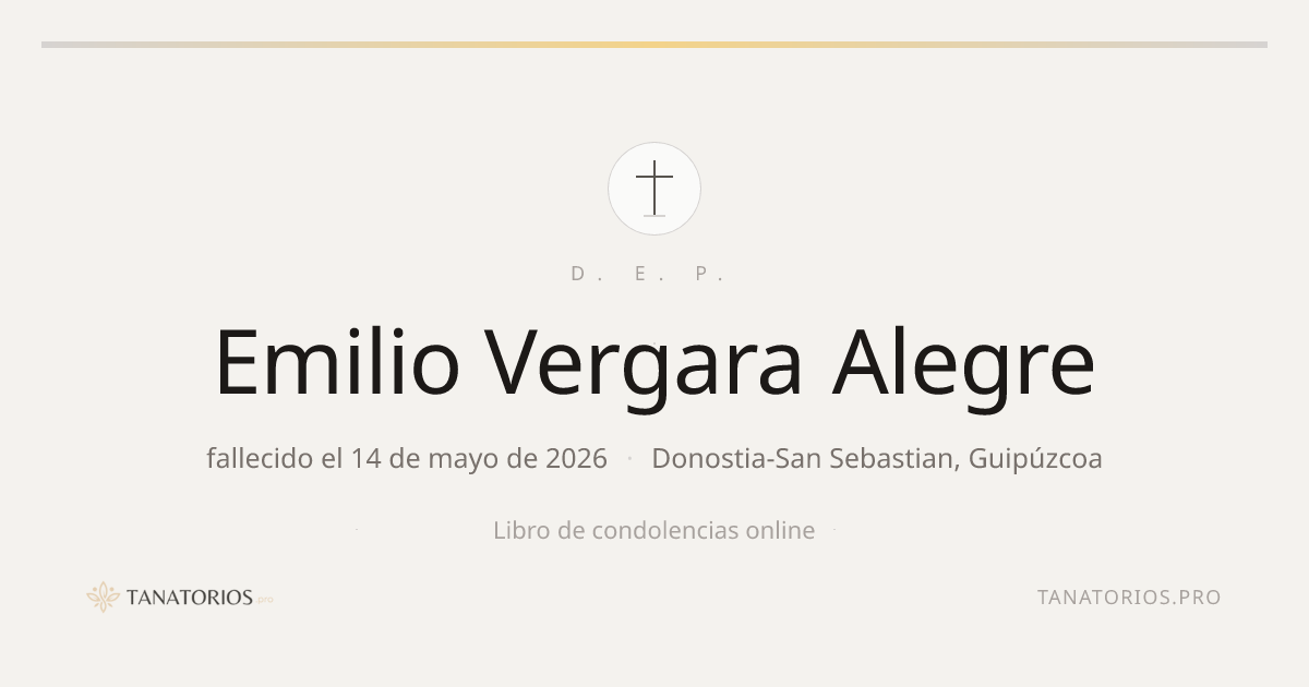 Memorial de Emilio Vergara Alegre
