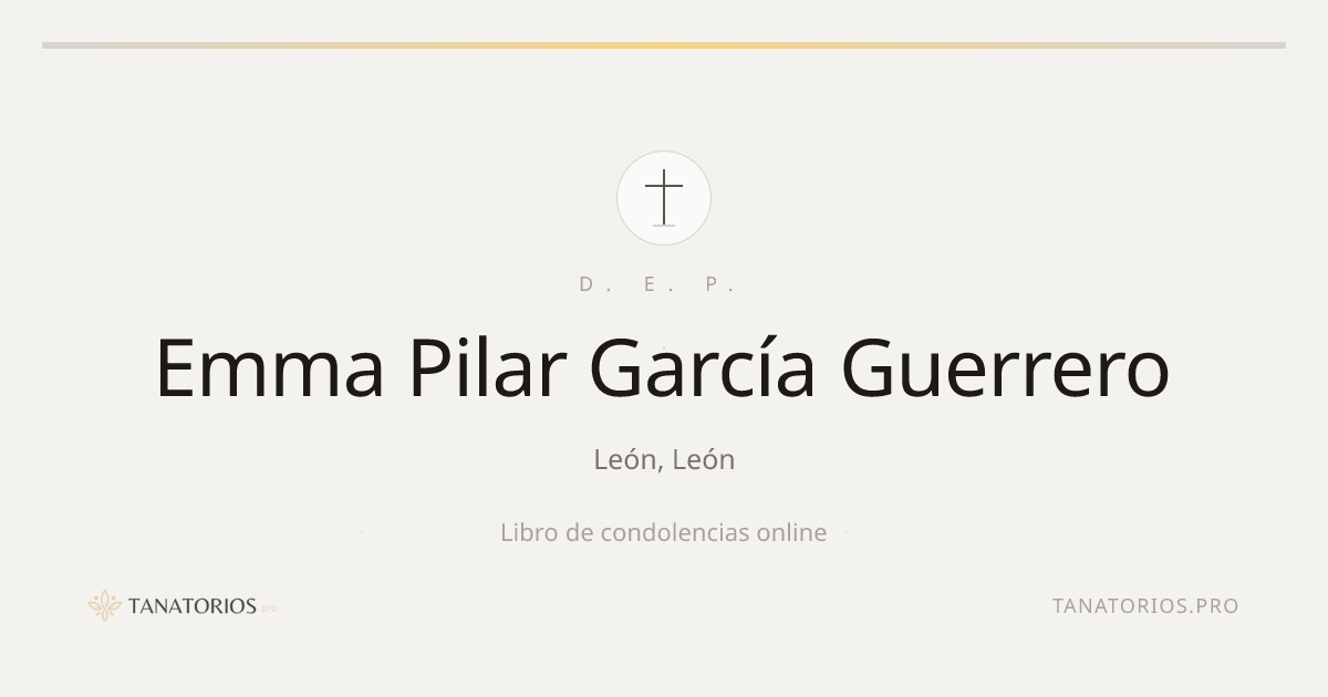 Memorial de Emma Pilar García Guerrero
