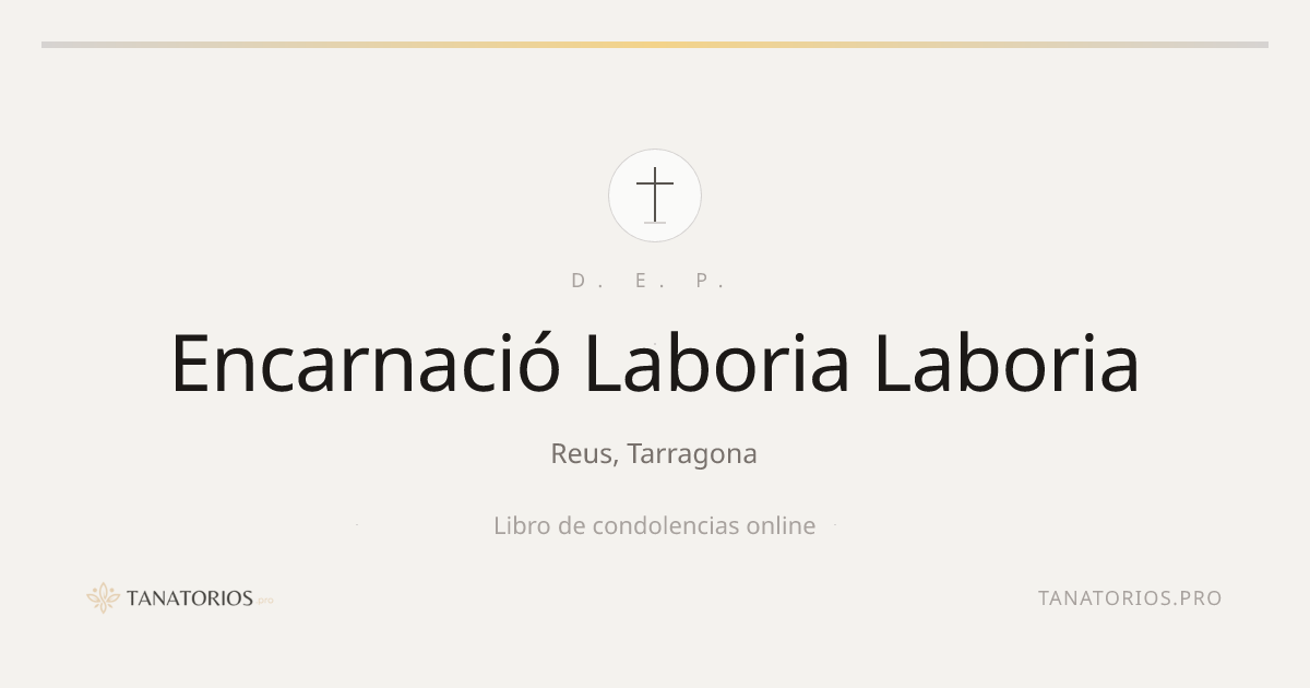Memorial de Encarnació Laboria Laboria