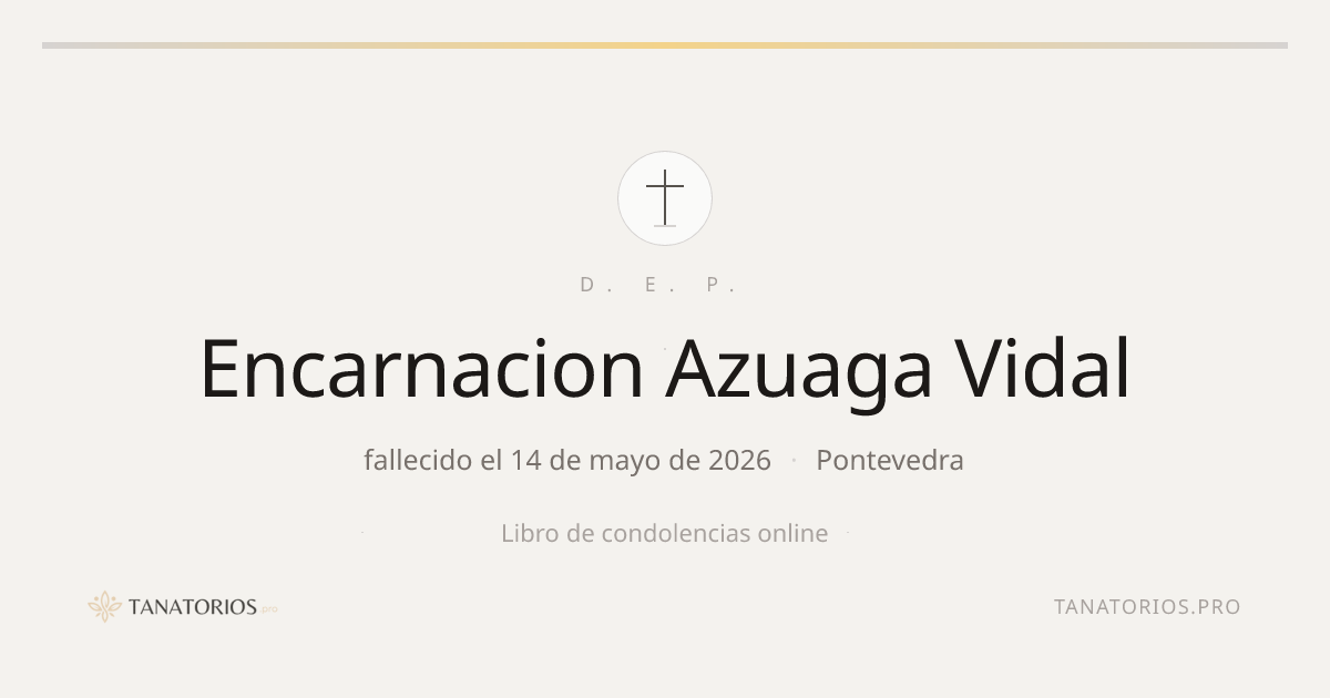 Memorial de Encarnacion Azuaga Vidal