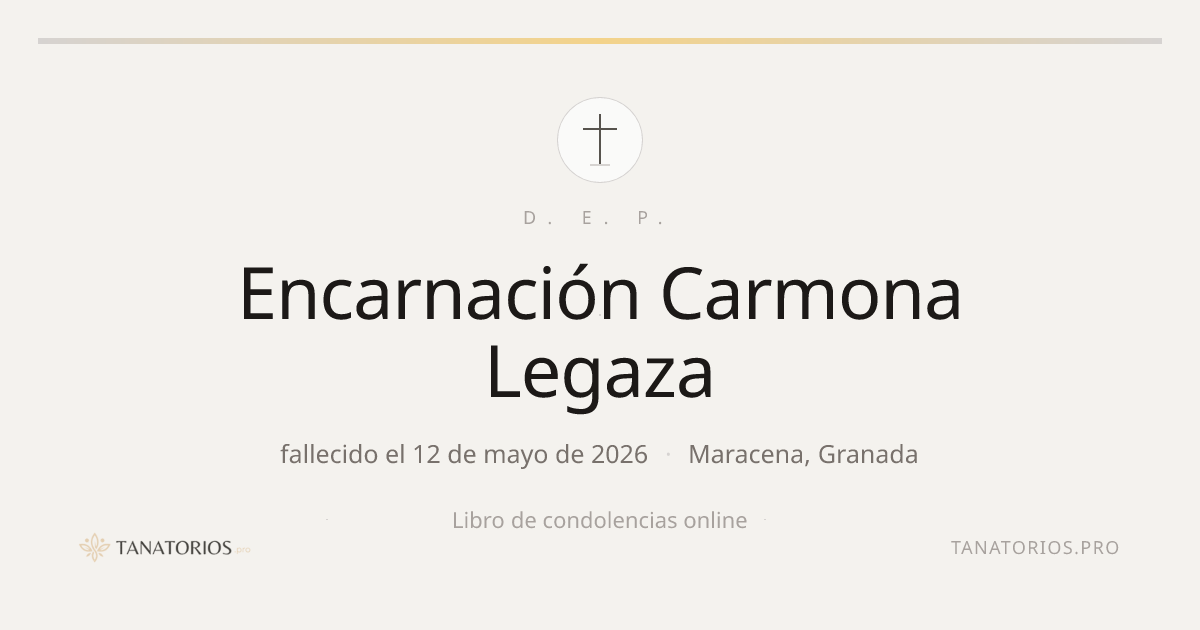 Memorial de Encarnación Carmona Legaza