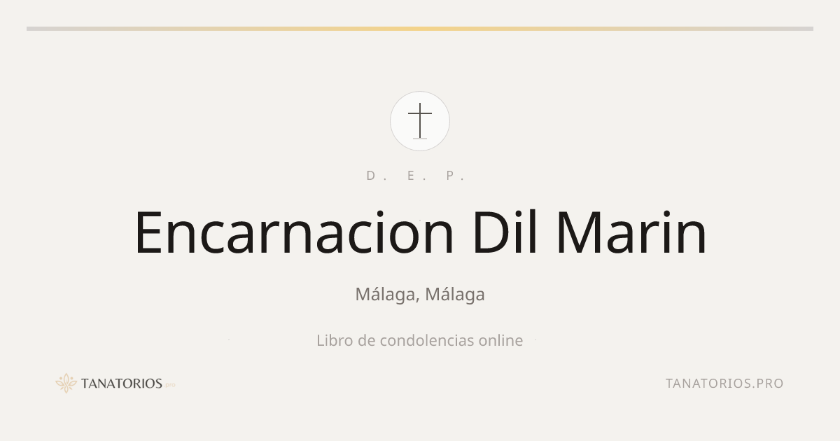 Memorial de Encarnacion Dil Marin