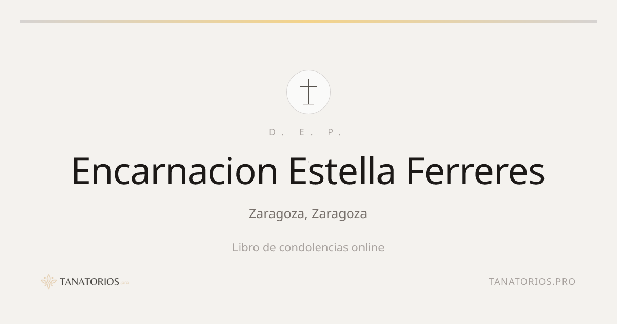 Memorial de Encarnacion Estella Ferreres