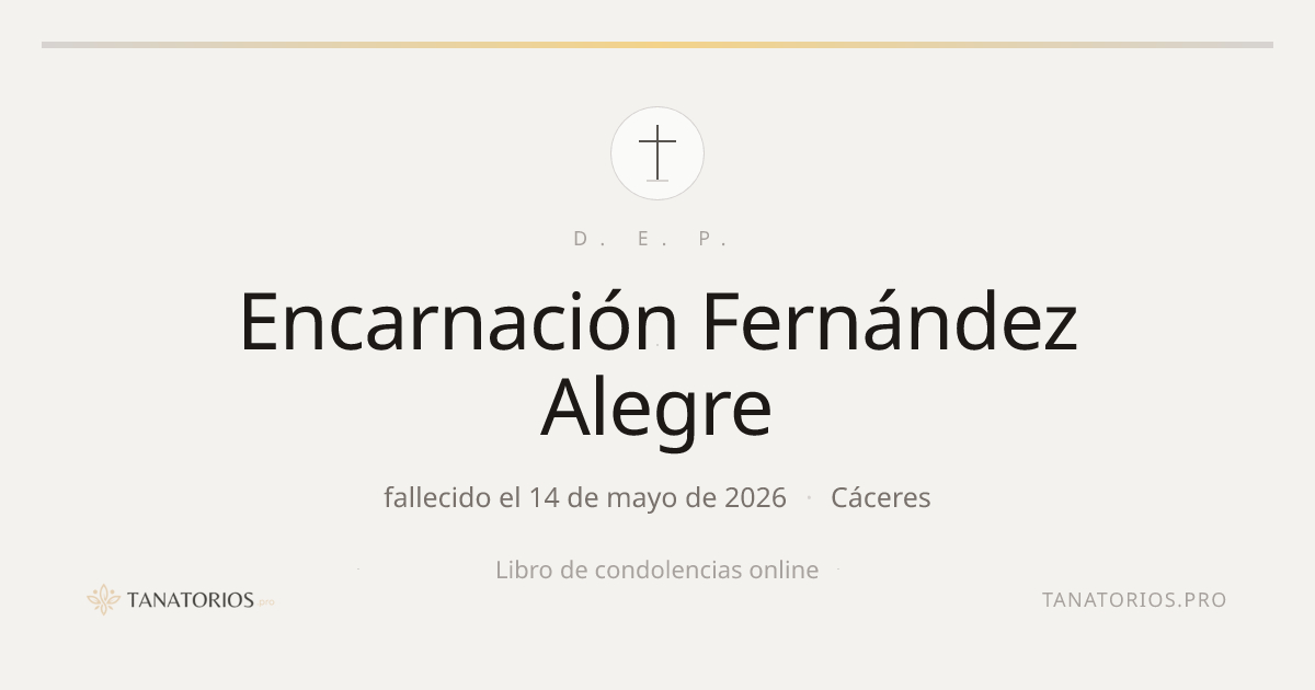 Memorial de Encarnación Fernández Alegre