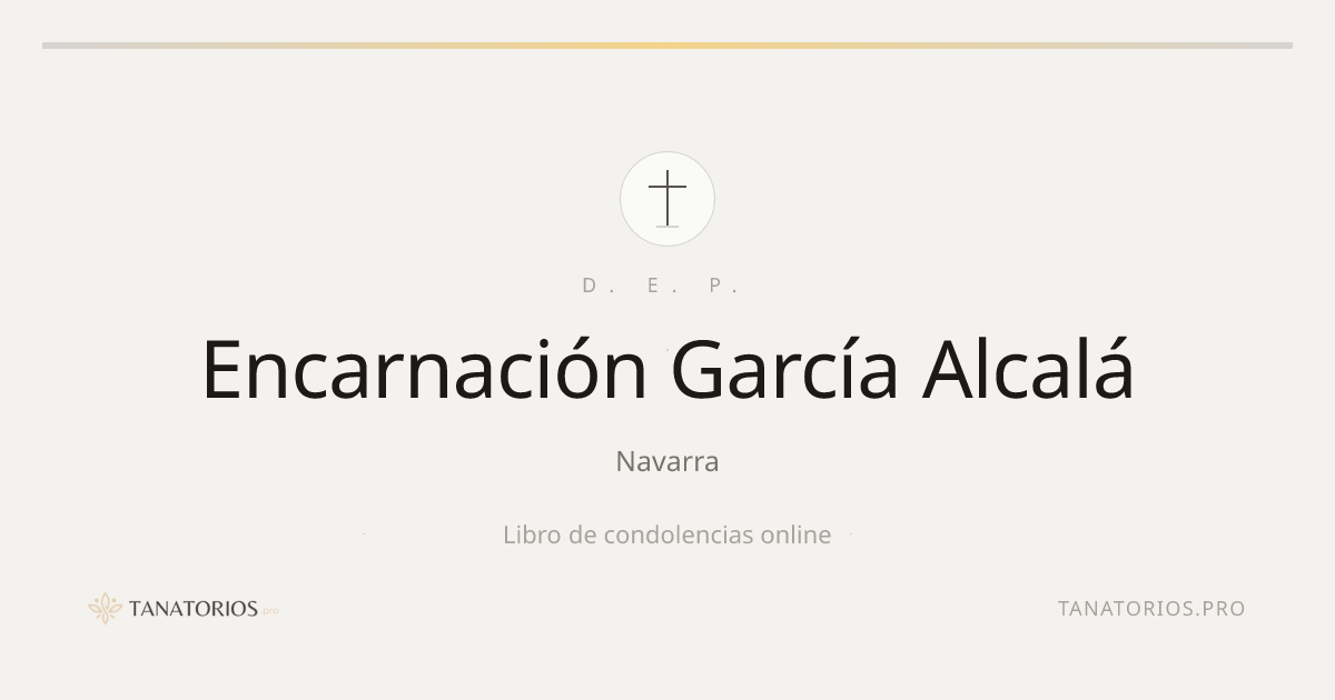 Memorial de Encarnación García Alcalá